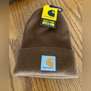 NWT Carhartt Toddler Brown Acrylic Watch Hat